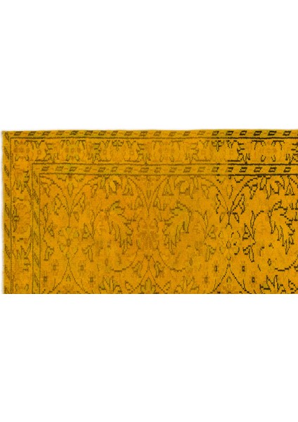 Sarı Çerçeveli Yün Modern Desenli Yün Hav Toz Vermez Leke Tutmayan Salon Yolluk Mutfak El Dokuma Halı fırsatları