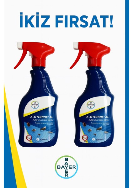 K-Othrine Sprey Haşere Ilacı 2 x 500 ml