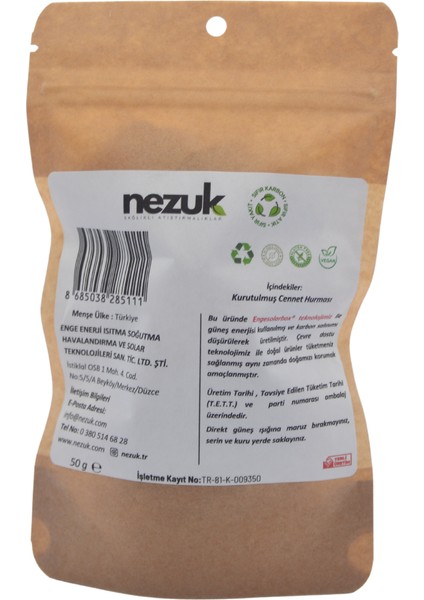 Kurutulmuş Doğal Cennet Hurması 50G Cips fiyatları