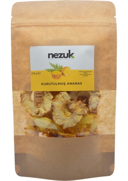Kurutulmuş Doğal Ananas 250G