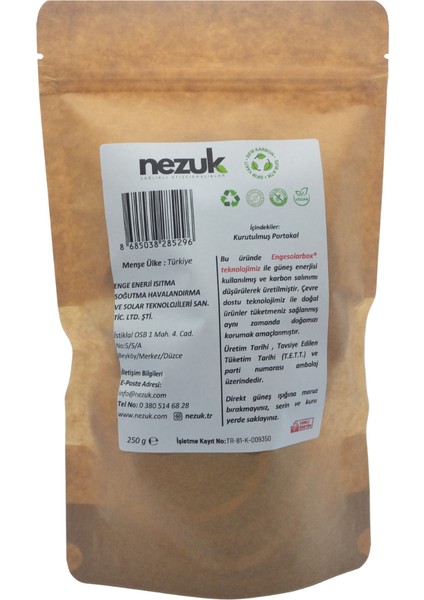 Kurutulmuş Doğal Portakal 250G fiyatları