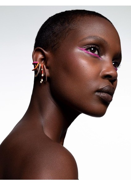 Vıp Çelik Zirkon Taş Işlemeli Renkli Mineli Kıkırdak Küpe fırsatları