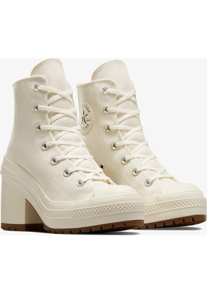 Chuck 70 De Luxe Heel Kadın Krem Platform Sneaker.286 fiyatları