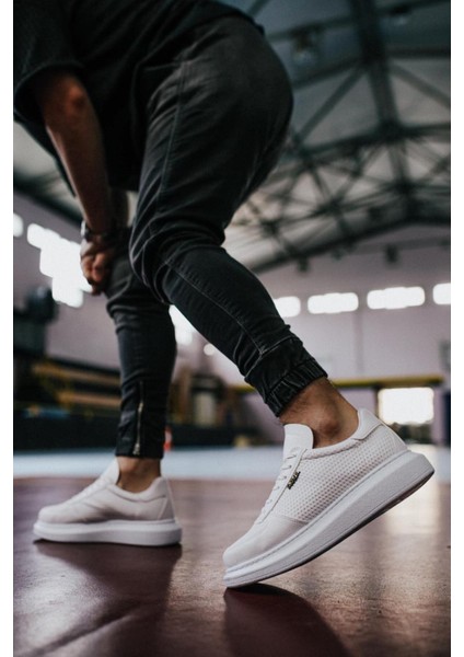 Yüksek Taban Günlük Ayakkabı 042 Beyaz