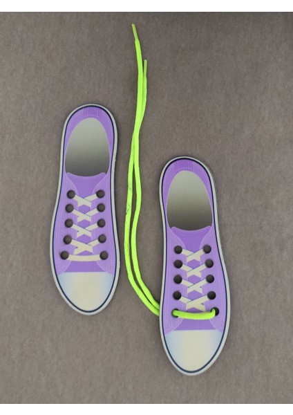 İnce Motor Beceri Geliştirici Bağcıklı Spor Ayakkabı Eğitici Ahşap Oyuncak 19 x 6 cm fiyatları