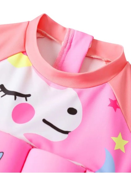 Çocuklar Için (1-2yaş) Süngerli Yüzme Mayosu Unicorn Desenli Kız (Yurtiçi) 1 Adet Swimwear fiyatları