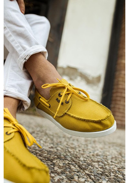Mevsimlik Keten Ayakkabı 008 Sarı