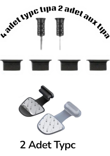 Typc Tıpa 4 Adet 2 Adet Aux Tıpa 2 Adet Yapışkanlı Typc Tıpa Set 8 Parça fiyatları