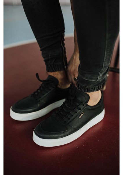 Günlük Ayakkabı 666 Siyah (Beyaz Taban)