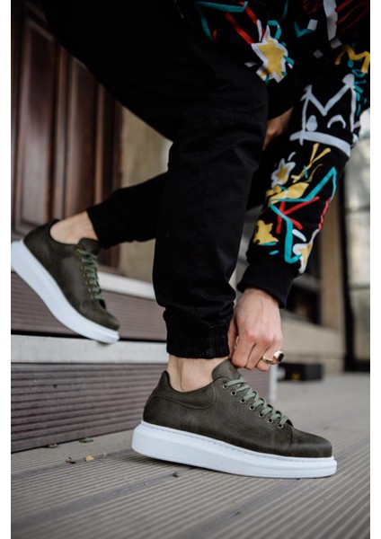 Yüksek Taban Günlük Ayakkabı 044 Haki