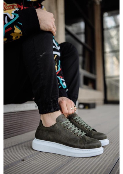 Yüksek Taban Günlük Ayakkabı 044 Haki