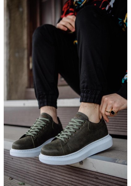 Yüksek Taban Günlük Ayakkabı 044 Haki