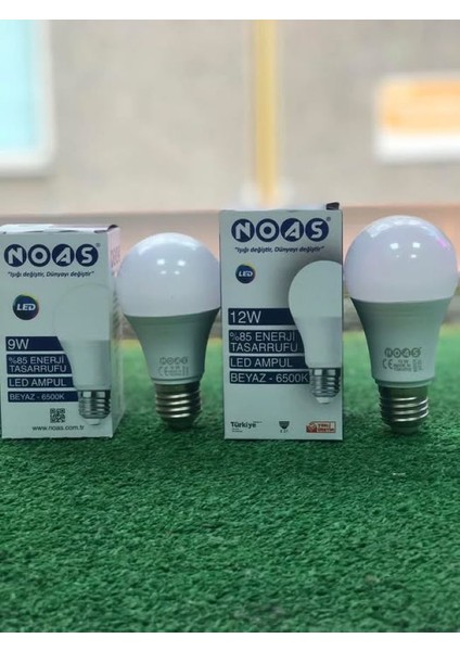 9W LED Ampul 810LM-6500K Beyaz modelleri