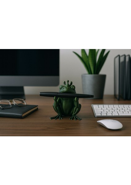 Kurbağa Tasarımlı Kalem Tutucu Dekor Hediyelik Figür fiyatları