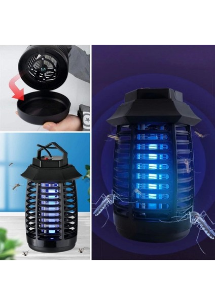 Tutma ve Asma Saplı Ledli Sinek Makinası 2W Sinek Öldürücü Uv Mor Işıklı Aparat indirimleri