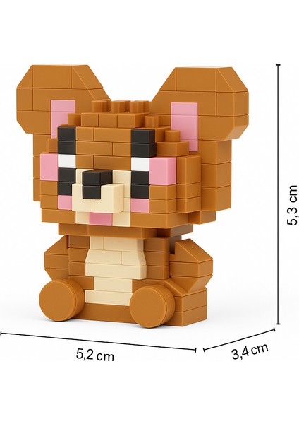 Bricks Jerry Karakter Figürü 3D Yapboz Puzzle Yapı Oyuncakları fiyatları