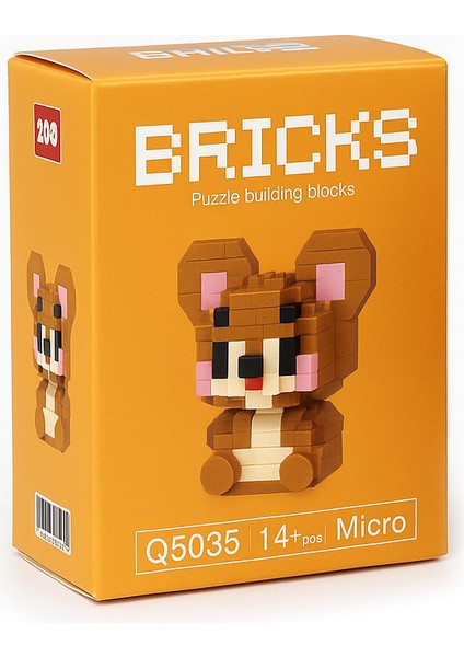 Bricks Jerry Karakter Figürü 3D Yapboz Puzzle Yapı Oyuncakları modelleri