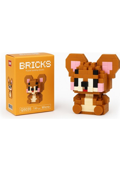 Bricks Jerry Karakter Figürü 3D Yapboz Puzzle Yapı Oyuncakları fırsatları
