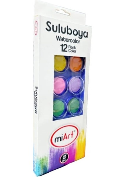 Sulu Boya 28 mm 12 Renk