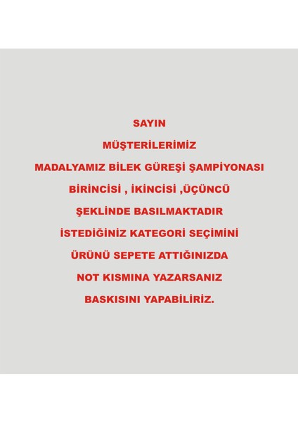 Bilek Güreşi Madalyası , Altın Renk Metal Madalya fiyatları