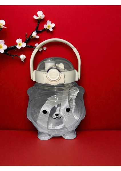 Sevimli Ahtapot Model Su Matarası Su Şişesi Tritan Suluk 1000ML Askılık Hediyeli modelleri