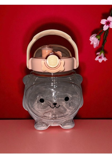 Sevimli Ahtapot Model Su Matarası Su Şişesi Tritan Suluk 1000ML Askılık Hediyeli fiyatları