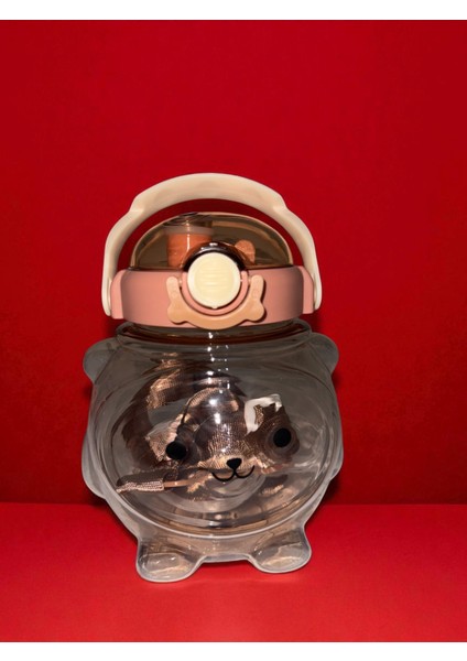 Sevimli Ahtapot Model Su Matarası Su Şişesi Tritan Suluk 1000ML Askılık Hediyeli fırsatları