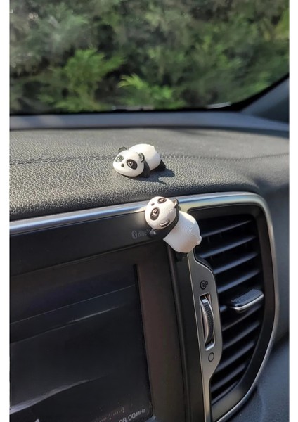 2 Adet Mini Panda Araç Içi Aksesuar, Araba Torpido Süsü, Klima Süsü, Panda Dekor, Masa Dekoru, Dikiz Aynası Süsü fırsatları