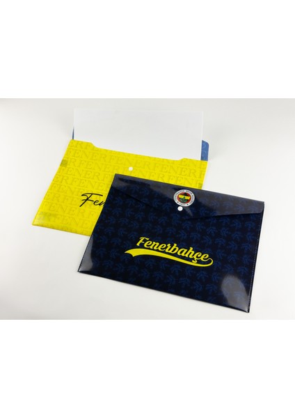 Fenerbahçe Resmi Lisanslı Çıt Çıt Dosya – Öğrenci ve Ofis Için Belge Saklama Klasörü, Lisanslı Ürün Okul ve Evrak Düzenleyici Klasör