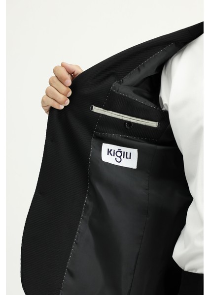 Regular Fit Çizgili Klasik Ceket indirimleri