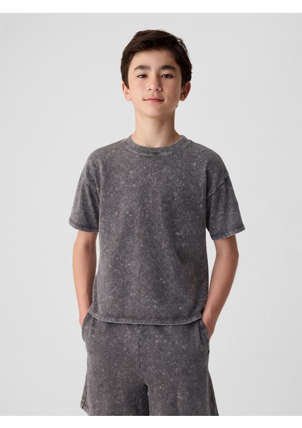 Erkek Çocuk Siyah Jersey T-Shirt