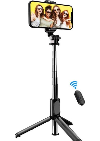 Bluetooth Kumandalı Kablosuz Selfie Çubuğu,tripod Bluetooth Kumandalı Selfie Stick fırsatları