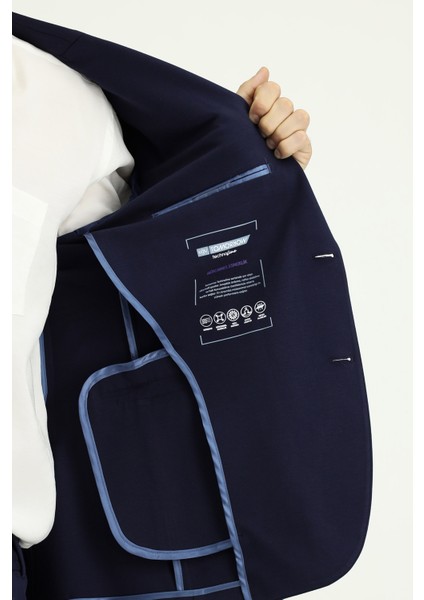 Techno-Line Slim Fit Dar Kesim Likralı Spor Örme Ceket indirimleri