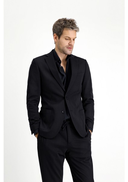 Regular Fit Klasik Likralı Örme Ceket fiyatları