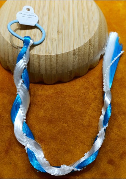 Renkli Lastikli Çocuk Saçı