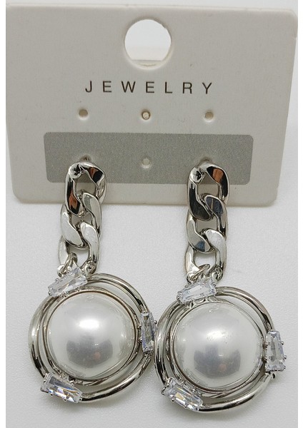 Figürlü Özel Tasarım Incili Lüks Küpe