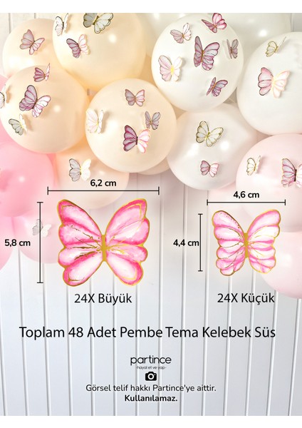 Happy Birthday Yazısı Pembe Tema Mini Parti Seti Doğum Günü Balon Zinciri Kelebek Tema Doğum Günü Süsü indirimleri