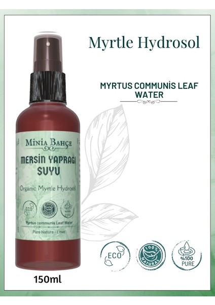 Mersin Yaprağı Suyu -%100 Doğal Hidrosol, 150ML