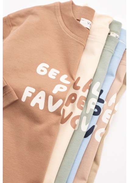 Baskılı Uzun Kollu Tişört – Mavi fiyatları