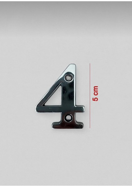 Mom Osena Zamak Rakam Saten Renk Kapı Numarası 4 Numara Vidalı fiyatları