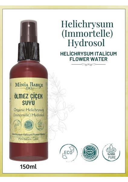 Ölmez Çiçek (Altın Otu) Suyu - Doğal Hidrosol, 150ML