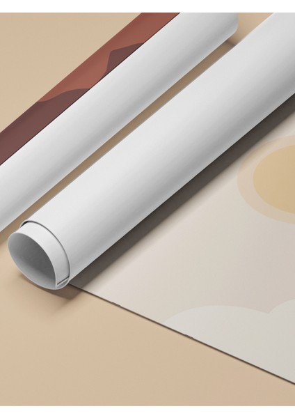 Çerçevesiz Poster, Gün Batımı Dağ Manzarası, Yatak Odası Dekoru Poster No: 107954 fırsatları