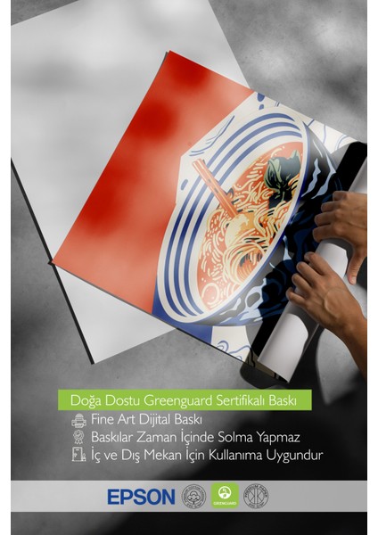 Çerçevesiz Poster, Ramen Kasesi Japon Tarzı Illüstrasyon, Mutfak Dekoru Poster No: 108014 indirimleri