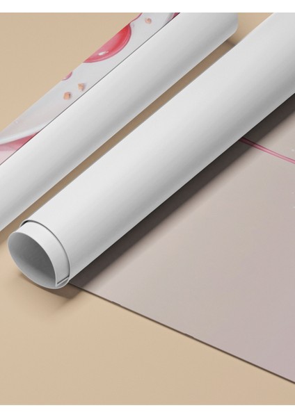 Çerçevesiz Poster, Kremalı Tatlı Illüstrasyonu, Mutfak Dekoru Poster No: 109455 fırsatları