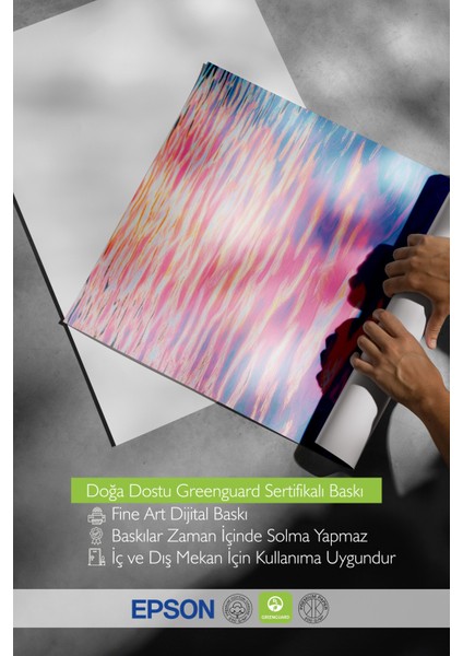 Çerçevesiz Poster, Pembe Mavi Dalgalar Soyut Sanat, Banyo Dekoru Poster No: 108407 indirimleri