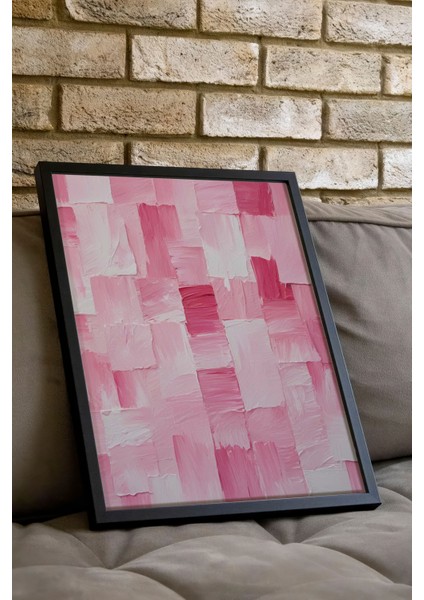 Siyah Çerçeveli Tablo, Gül Deseni Doku Çalışması, Yatak Odası Dekoru Poster No: 109404 indirimleri