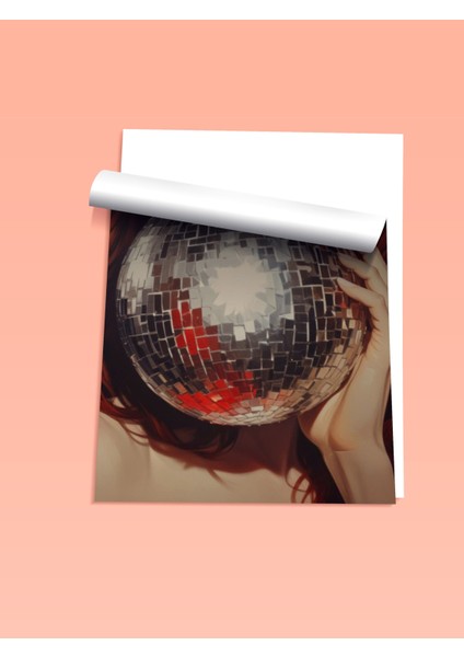 Çerçevesiz Poster, Disko Toplu Kadın Portresi, Genç Odası Dekoru Poster No: 109606 fiyatları