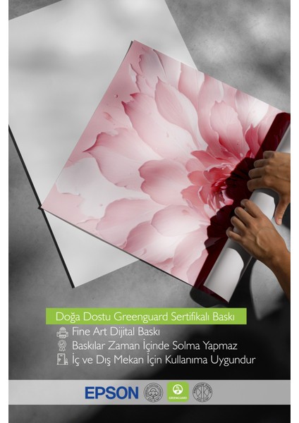 Ahşap Çerçeveli Tablo, Fırça Darbeleri Soyut Sanat – Pembe Tonlar, Salon Dekoru Poster No: 109399