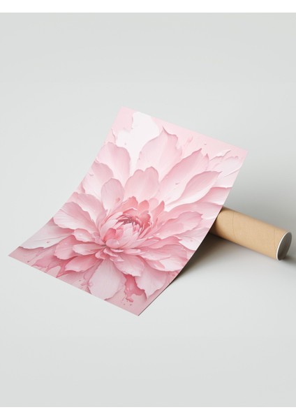 Çerçevesiz Poster, Fırça Darbeleri Soyut Sanat – Pembe Tonlar, Salon Dekoru Poster No: 109399 modelleri