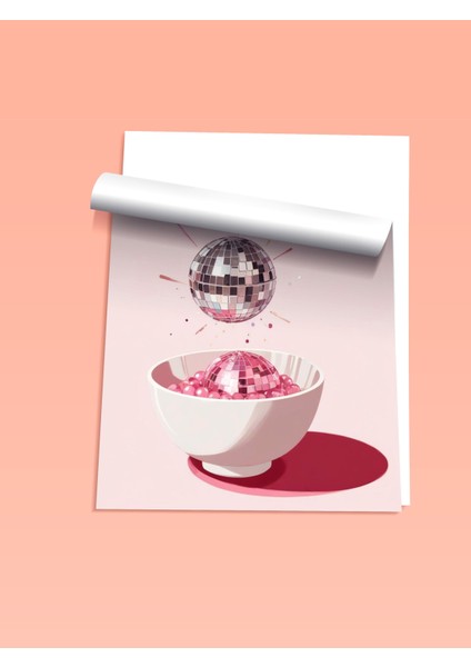 Çerçevesiz Poster, Çiftli Tatlı Kup – Dondurma Deseni, Mutfak Dekoru Poster No: 109442 fiyatları